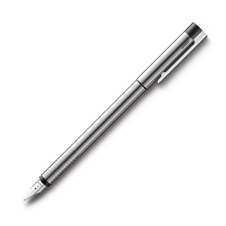 Lamy Logo - Lamy logo fountain pen, matt steel - Pen to Paper