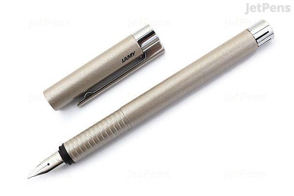 Lamy Logo - Lamy Logo Fountain Pen - Brushed Pearl - Fine Nib - JetPens