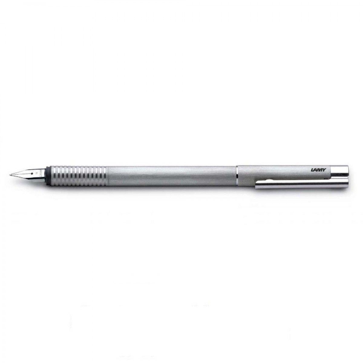 Lamy Logo - Lamy Logo Brushed Stainless Steel Fountain pen | Appelboom.com