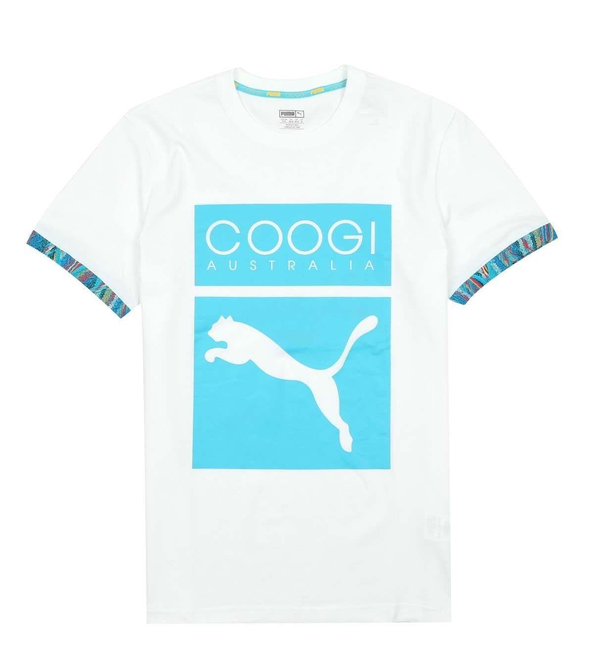 White X Blue Box Logo - Puma x Coogi Box Logo Tee Puma White | 5Pointz