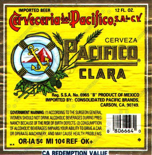 Pacifico Beer Logo - Past Brews: 67 Cerveza Pacífico Clara