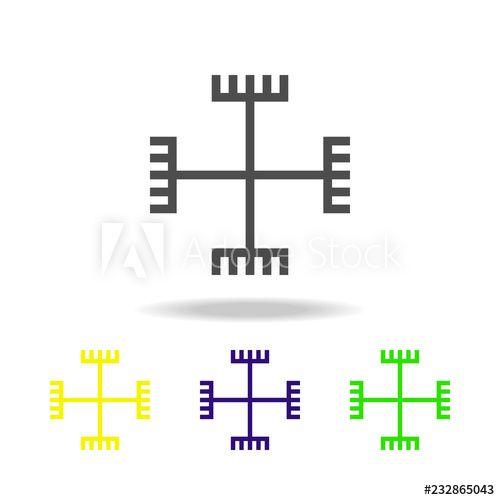 Multi Colored Hands Logo - Paganism hands of God sign multicolored icon. Detailed Paganism