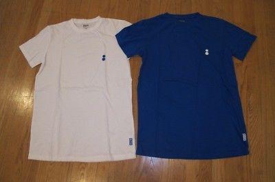 White X Blue Box Logo - 2 authentic KITH Ronnie Fieg x Colette Paris white blue BOX LOGO Tee ...