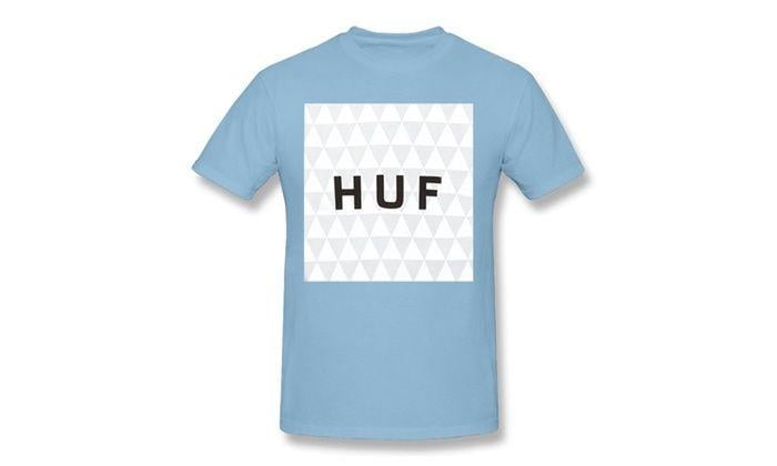 White X Blue Box Logo - Huf Men's Triangle Box Logo T-shirt Black X-Sky Blue | Groupon