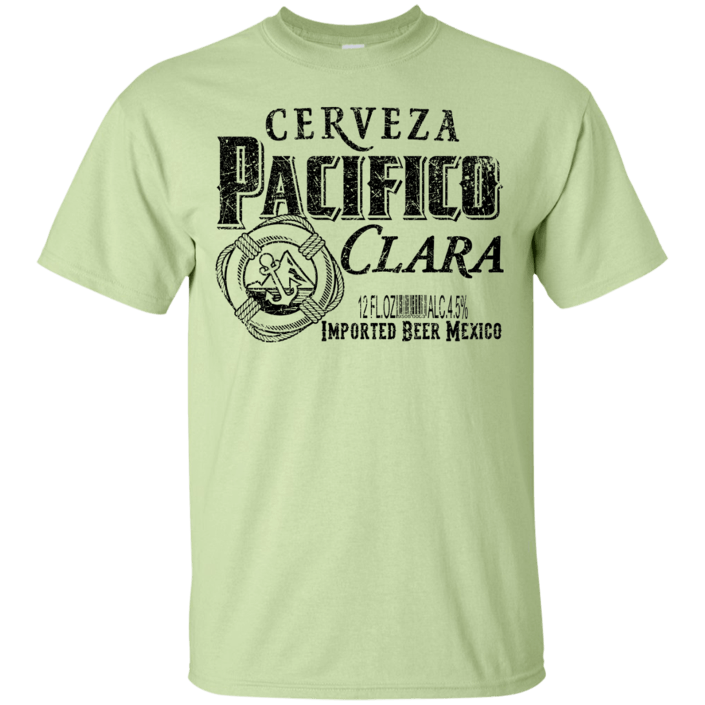 Pacifico Beer Logo - Pacifico Beer T Shirt Custom Designed Balck Worn Label Pattern