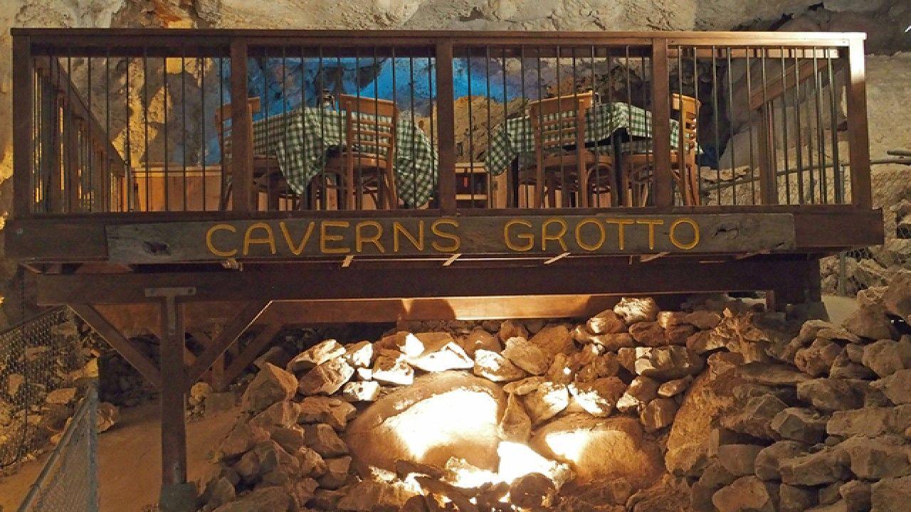 Grand Canyon Caverns Grotto Logo - Caverns Grotto: Arizona restaurant lets you eat 200 feet underground ...