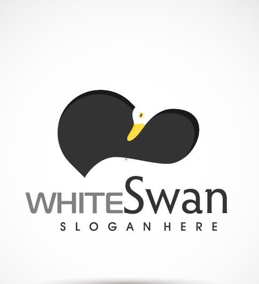 White Swan Logo - White swan logo vector free download