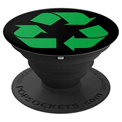 Black Recycle Logo - Recycle Symbol Green Black Recycling Gift Earth Day