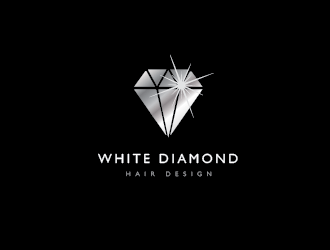 Diamond Hair Logo - White Diamond Hair Design logo design - 48HoursLogo.com