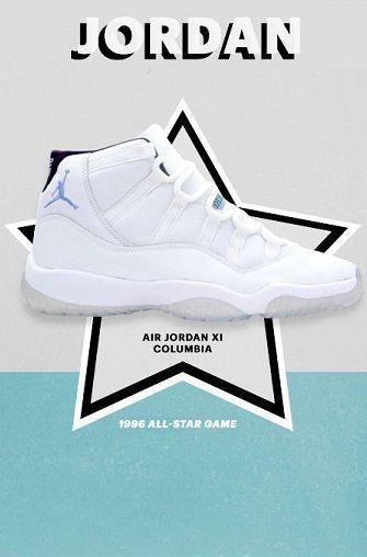 Jordan Columbia Logo - AIR Jordan XI Columbia 1998 All Star Game | Michael Jordan | Jordans ...