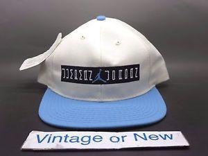 Jordan Columbia Logo - VTG NWT 2001 Nike Air Jordan XI 11 Columbia Legend Blue Snapback Hat