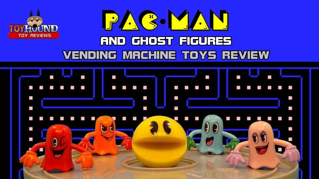 Ghost Toy Machine Logo - PAC MAN AND GHOST FIGURES SET, Vending Machine Toys Review