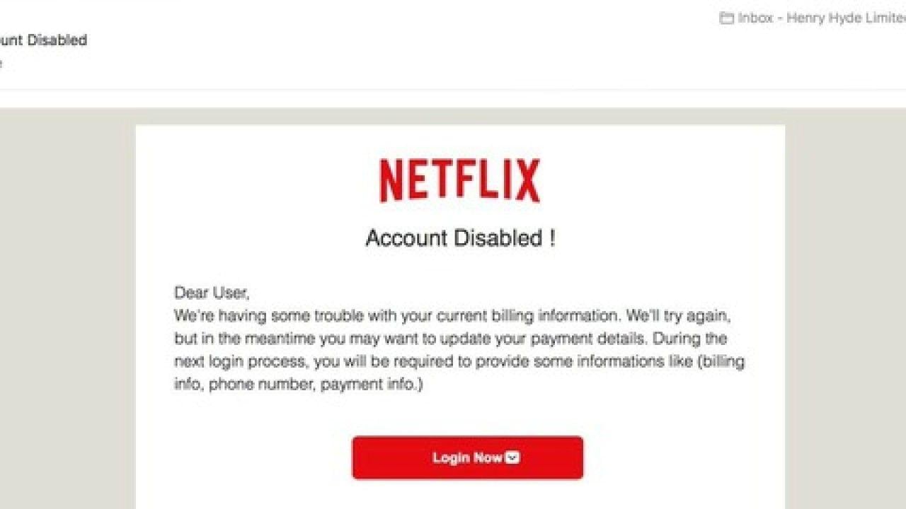 Login Netflix Logo - Watch out for this email scam targeting Netflix customers