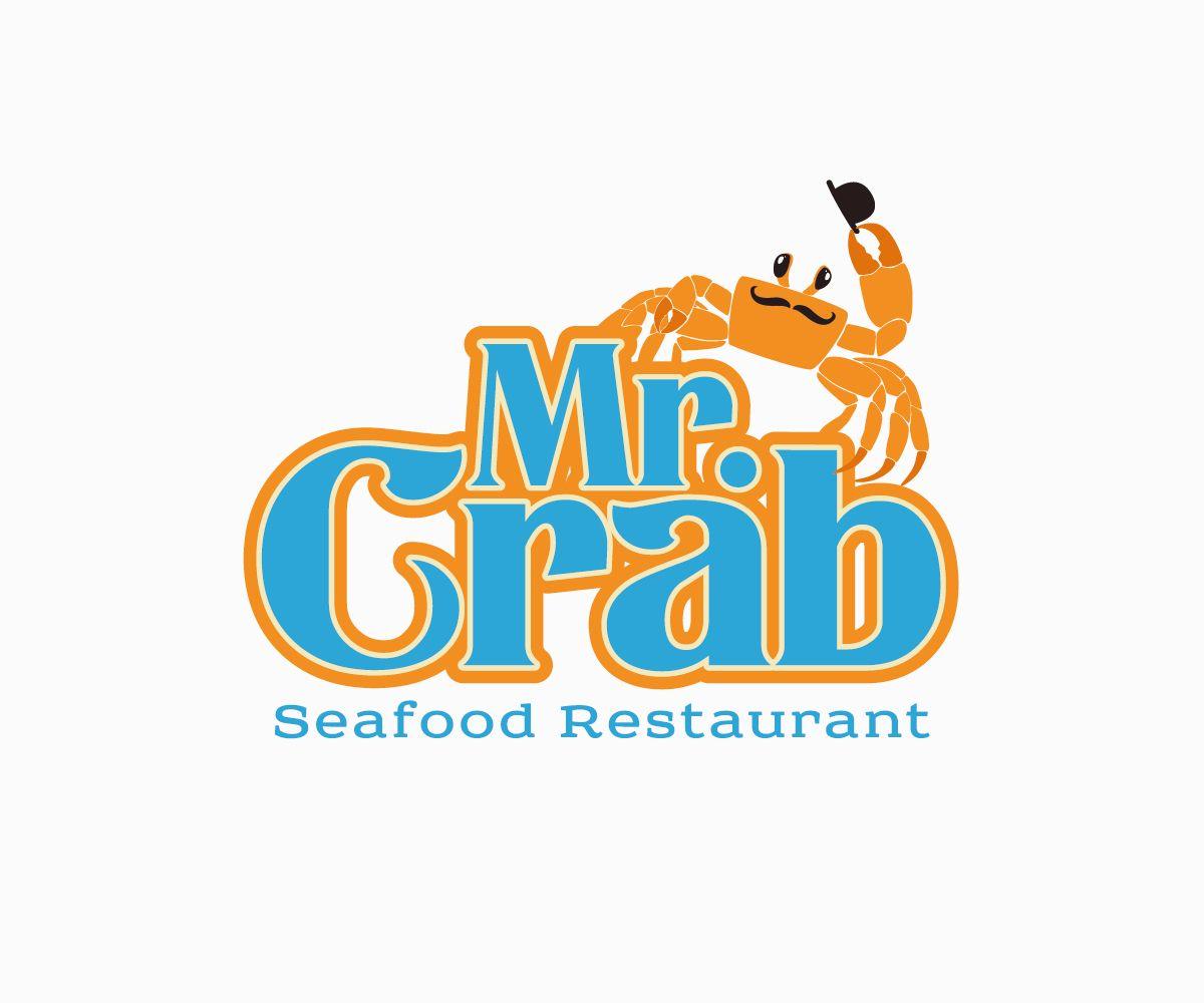 Crab Restaurant Logo - Playful, Elegant, Seafood Restaurant Logo Design for Mr. Crab
