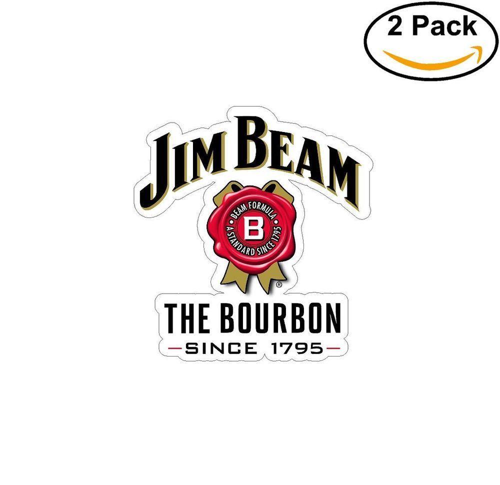 Jim Beam Logo - JIM BEAM Sticker Decal Logo Diecut Whiskey Bourbon Alcohol Bar Vinyl ...
