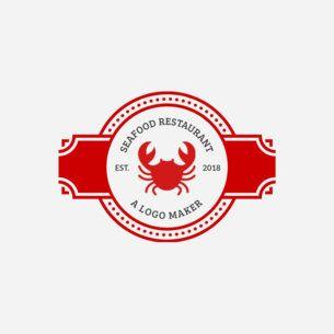 Crab Restaurant Logo - Online Logo Maker | Make Your Own Logo