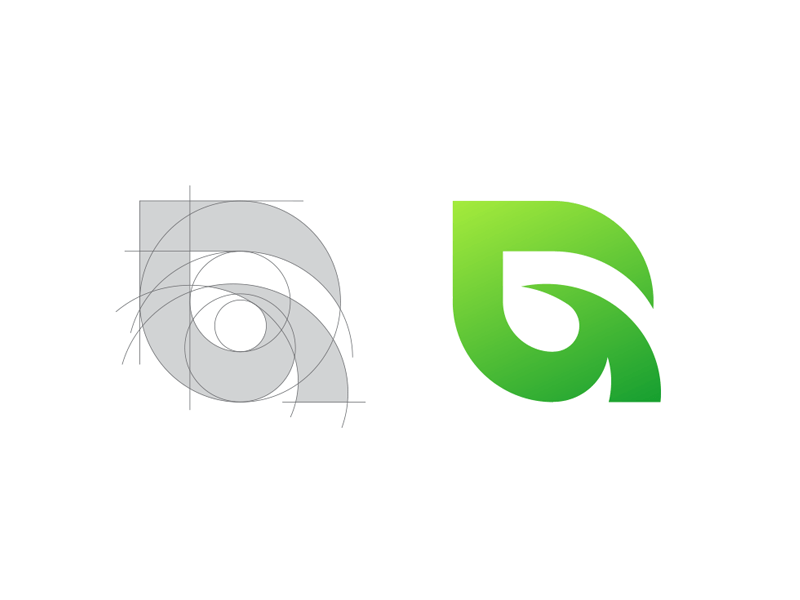 Popular Green Logo - Leaf + G Logo | Popular Dribbble Shots | Pinterest | Logo design ...