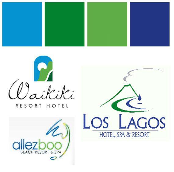 Popular Green Logo - Blue Green Spa Resorts Hotels Logos. Color Inspiration In 2019