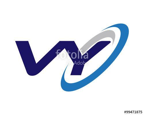 Vy Logo - VY Letter Swoosh Blue Logo Stock Image And Royalty Free Vector