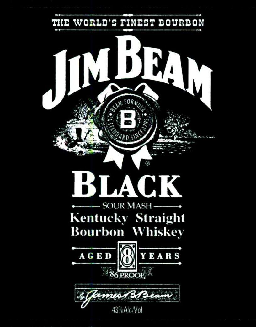 Jim Beam Logo - Jim Beam 8 Yr Black Bourbon