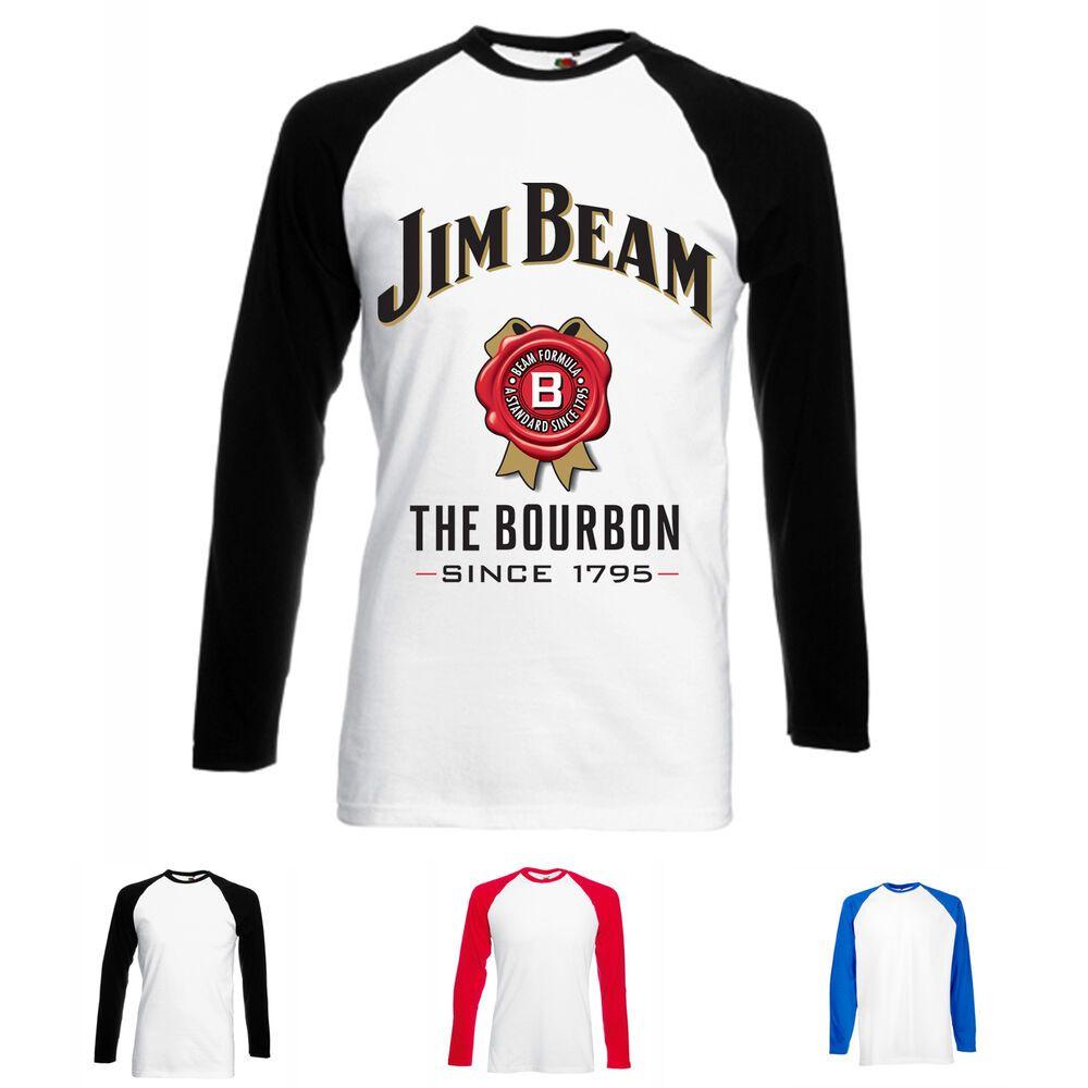Jim Beam Logo - Jim Beam Bourbon Whiskey LOGO T SHIRT FRUIT OF THE LOOM PRINT BY