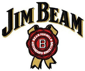 Jim Beam Logo - Jim Beam logo machine embroidery design