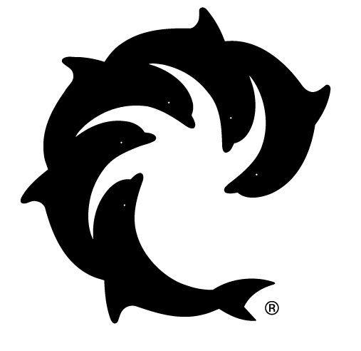 Dolphin Circle Logo - Wave riding vehicles Logos