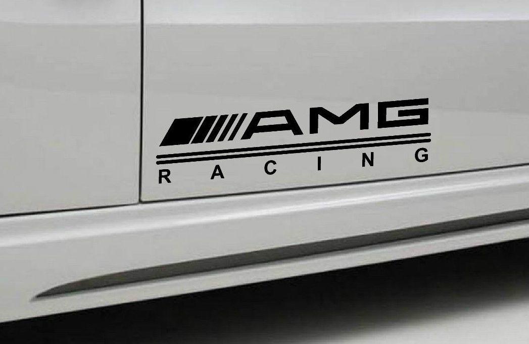 AMG Racing Logo - Product: 2 RACING Mercedes Benz Decal sticker sport door