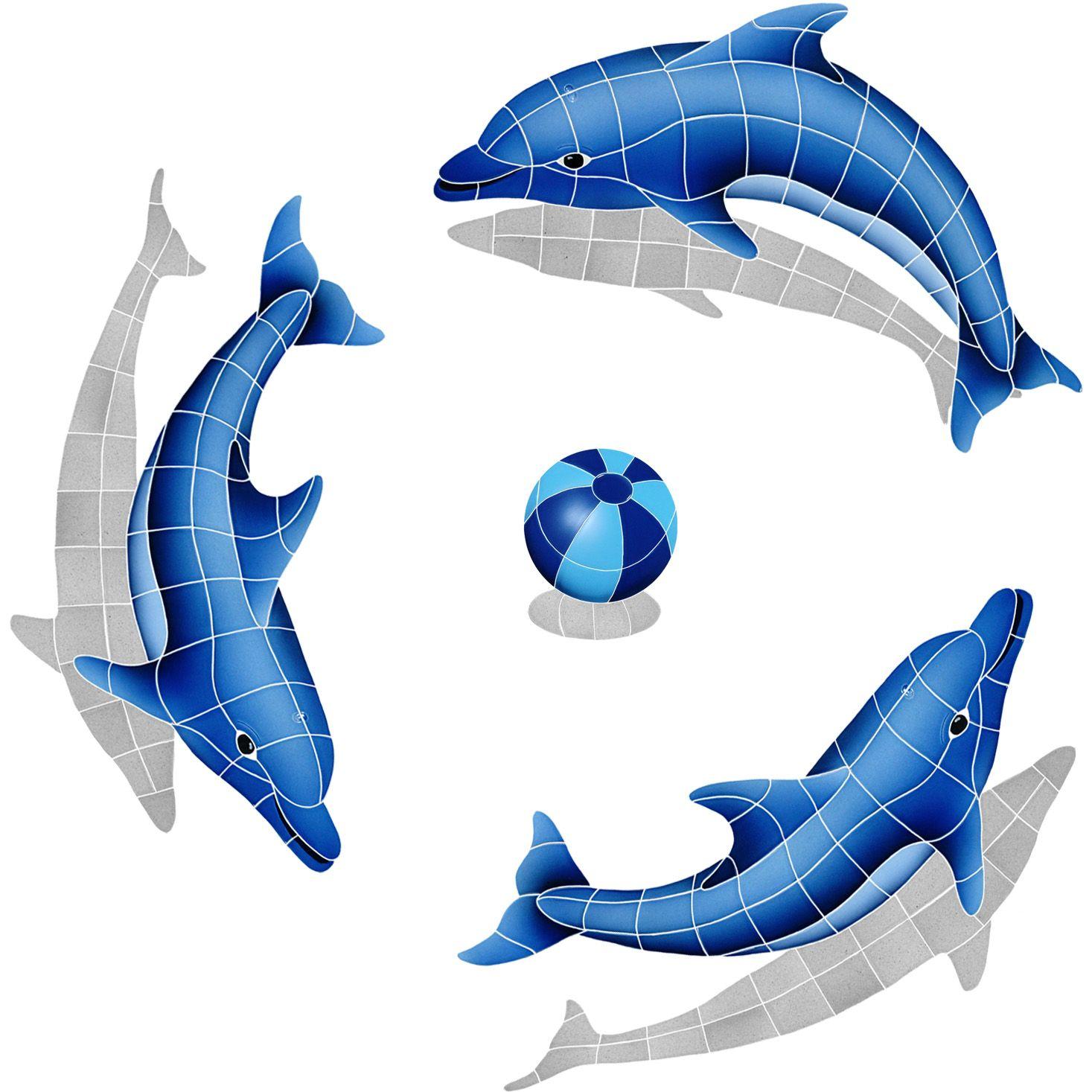 Dolphin Circle Logo - Agape Tile - Bisazza, Custom Pools, Murals, Gem Tile, Shell Tile ...