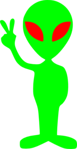 Red Eye Alien Logo - Green Alien With Red Eyes Clip Art clip art