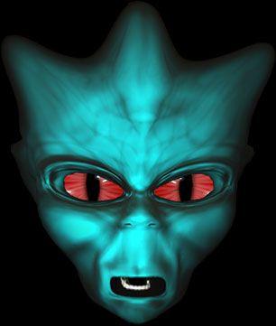 Red Eye Alien Logo - Alien Animations Alien Me Up