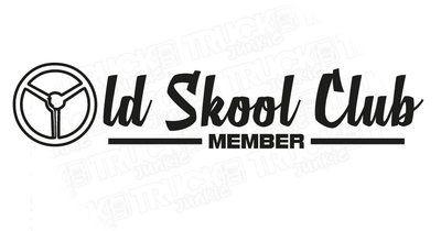 Old Skool Logo - Truckjunkie - Old skool Club sticker
