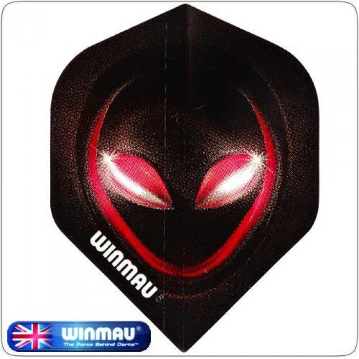 Red Eye Alien Logo - Winmau Alien Eyes Red