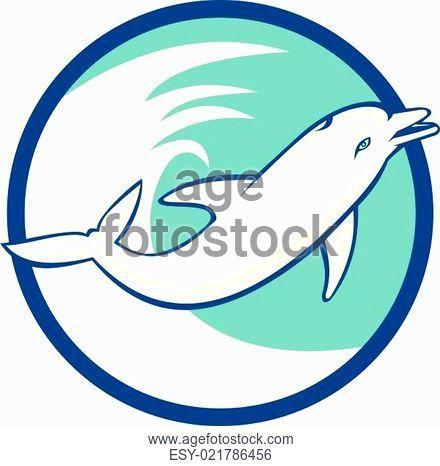 Dolphin Circle Logo - Graphic dolphin circle Stock Photos and Images | age fotostock