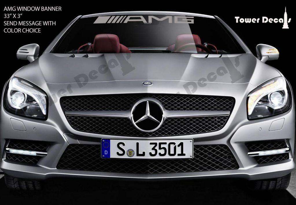 AMG Racing Logo - AMG Mercedes Benz Racing windshield Banner vinyl decal emlem logo ...