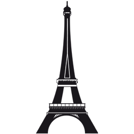 Eiffel Tower Logo - Eiffel Tower paris wall decals | Dezign With a Z