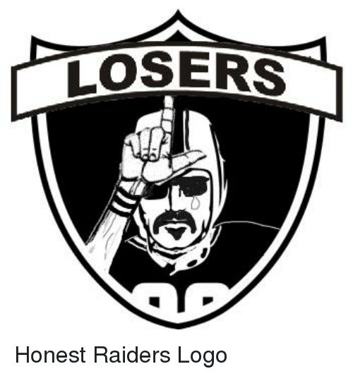 Raiders Logo - LOSERS Honest Raiders Logo. Meme on ME.ME