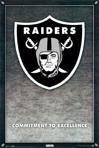 Raiders Logo - Amazon.com: RAIDERS POSTER Oakland Logo RARE HOT NEW 24x36: Prints ...