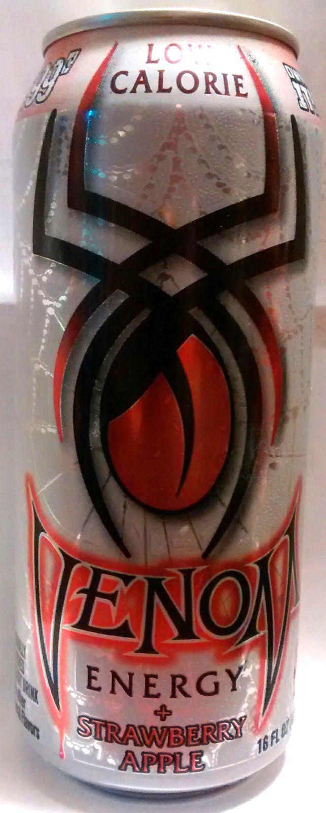 Venom Energy Drink Logo - Caffeine King: Venom Low Calorie Strawberry Apple Energy Drink Review