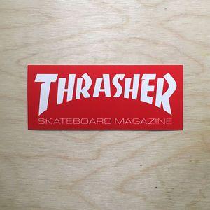 Supreme Original Logo - Thrasher skateboard sticker vinyl logo OG red original supreme box ...