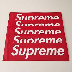 Supreme Original Logo - Supreme Box Logo Sticker Red 100% Authentic Original Classic - 5 ...
