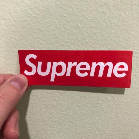 Supreme Original Logo - 5 4 x 1 Supreme Original Classic Logo Vinyl | Etsy
