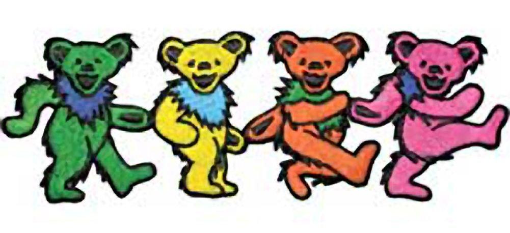 Grateful Dead Bear Logo - The Grateful Dead Four Dancing Bears Embroidered Patch