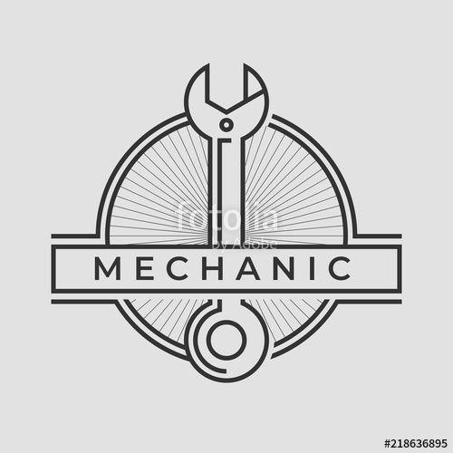 Auto Mechanic Logo - Auto mechanic service. Mechanic service logo set. Repair service ...