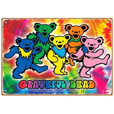 Grateful Dead Bear Logo - Hal Leonard Grateful Dead Bears Tin Sign - Walmart.com