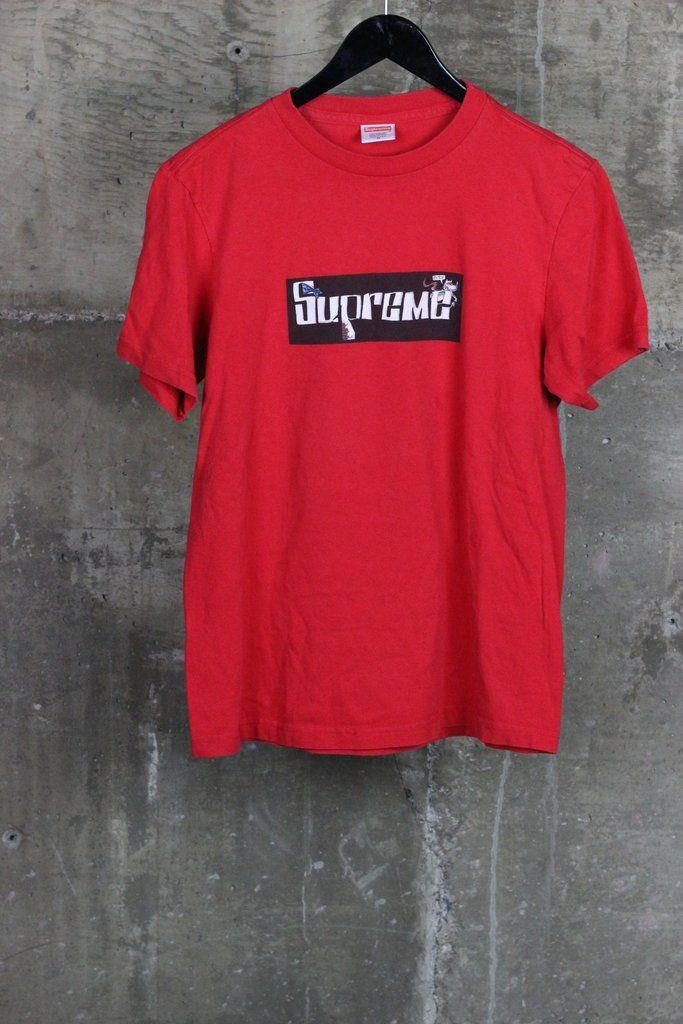 Cool Box Logo - Supreme Joe Cool Box Logo Tee Red