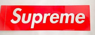 Supreme Original Logo - SUPREME BOX LOGO Red Sticker Vinyl Decal Skateboard Original NYC ...