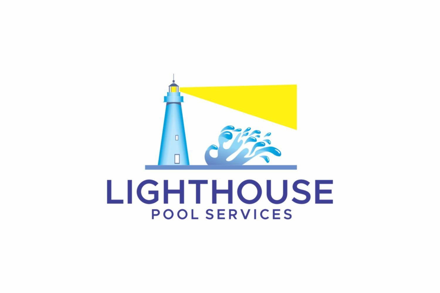 Blue Egg Logo - Professional, Bold, Pool Service Logo Design for Lighthouse Pool