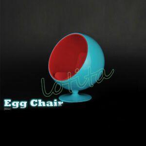 Blue Egg Logo - ZY TOYS 1 6 Scale Red & Blue Egg Space Chair Sofa Modle 12 Action