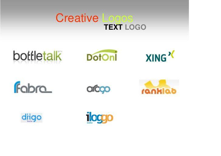 Text Logo - Creative Logos TEXT LOGO